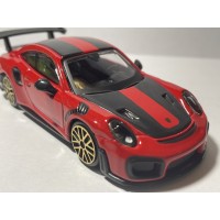Автомодель Porsche 911 GT2 RS 2018 червоно-чорний Bburago 1:43