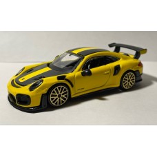 Автомодель Porsche 911 GT2 RS 2018 жовтий Bburago 1:43