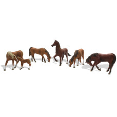 Фігурки Каштанові коні Woodland Scenics A1842