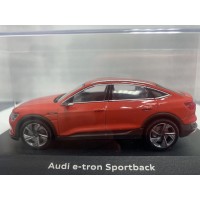 Автомодель Audi e-tron Sportback 2020 червона 1:43 iScale